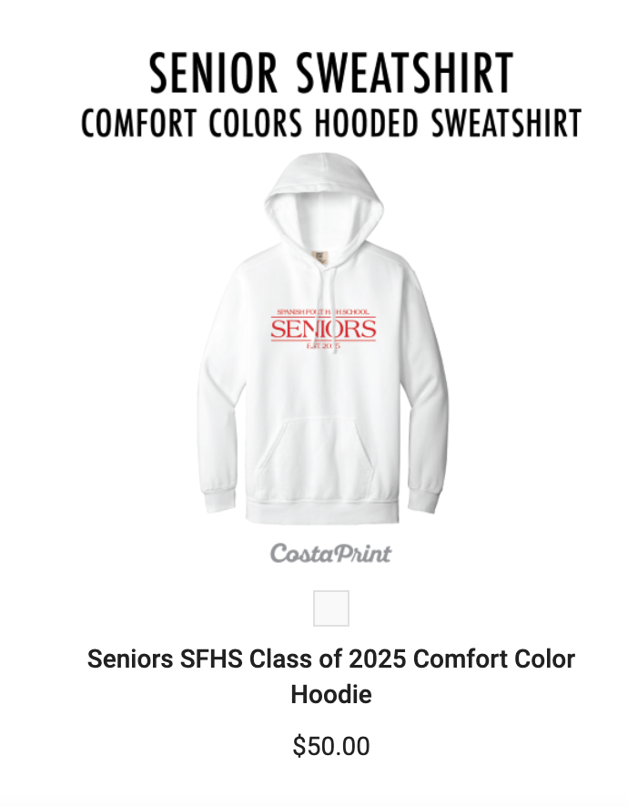 White Senior Hoodie
